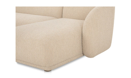 Faye Sectional Beige Boucle by Moe's Home at Eve Furniture