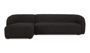 Faye Sectional Black Boucle by Moe's Home at Eve Furniture