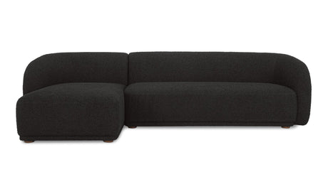 Faye Sectional Black Boucle by Moe's Home at Eve Furniture