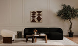 Faye Sectional Black Boucle by Moe's Home at Eve Furniture