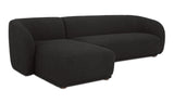 Faye Sectional Black Boucle by Moe's Home at Eve Furniture