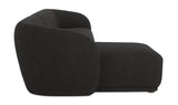 Faye Sectional Black Boucle by Moe's Home at Eve Furniture
