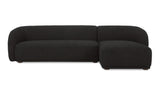 Faye Sectional Black Boucle by Moe's Home at Eve Furniture