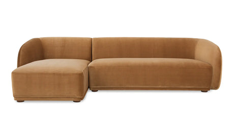 Faye Sectional Tan Faux Mohair by Moe's Home at Eve Furniture
