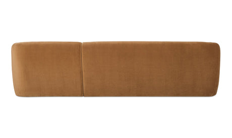 Faye Sectional Tan Faux Mohair by Moe's Home at Eve Furniture