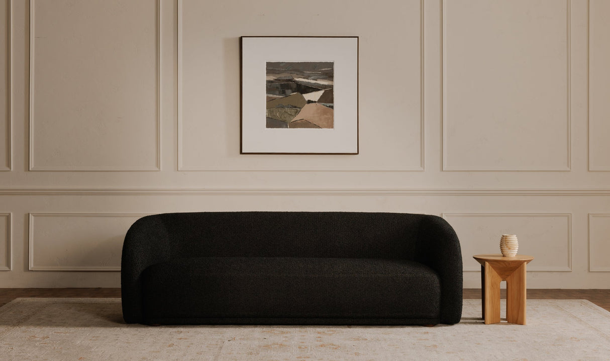Faye Sofa Black Boucle by Moe's Home at Eve Furniture