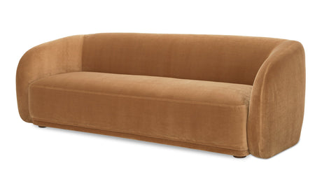 Faye Sofa Tan Faux Mohair by Moe's Home at Eve Furniture