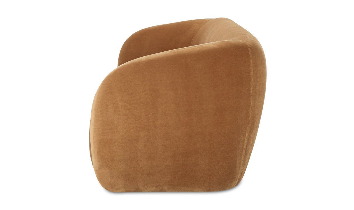 Faye Sofa Tan Faux Mohair by Moe's Home at Eve Furniture