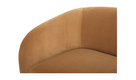 Faye Sofa Tan Faux Mohair by Moe's Home at Eve Furniture