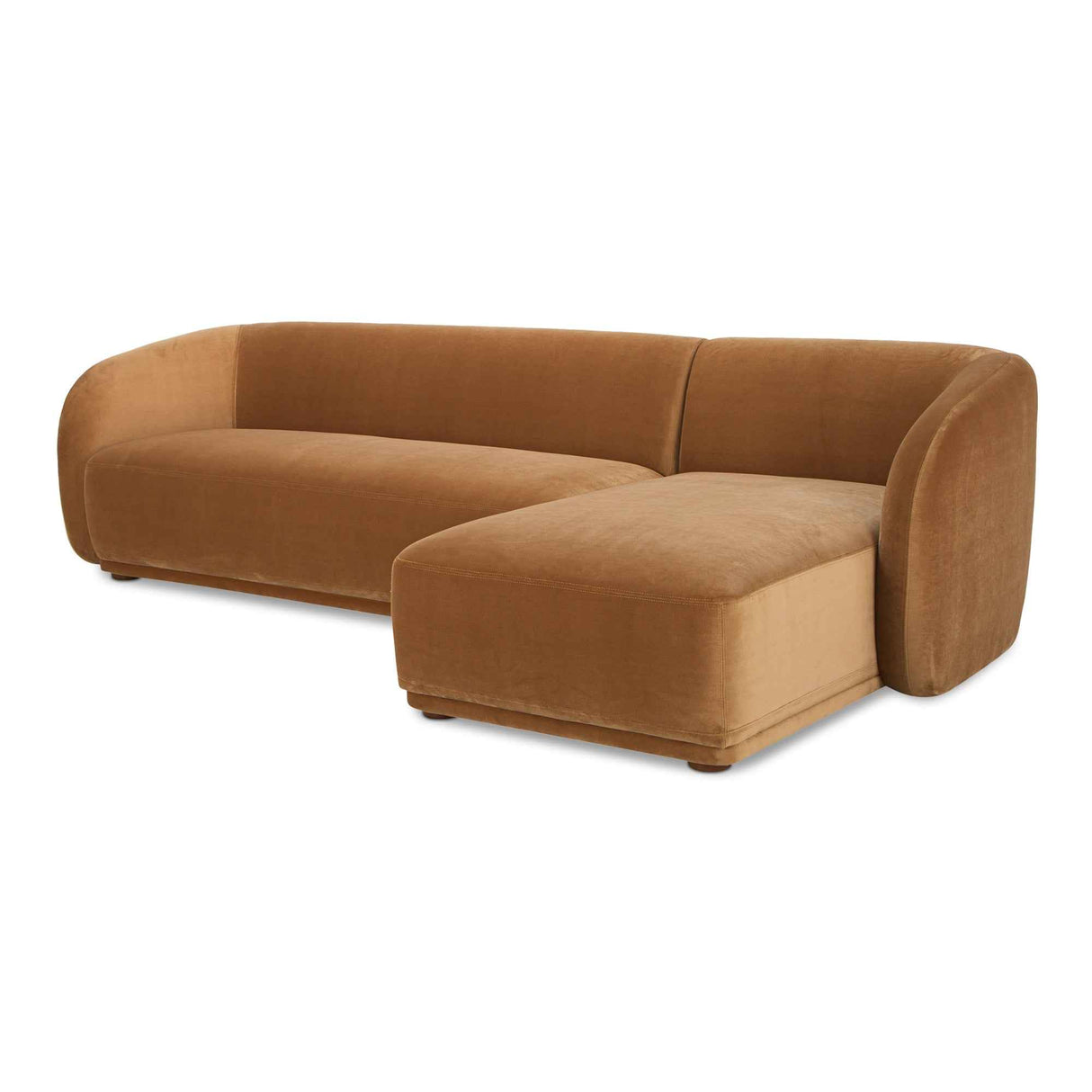 Faye Tan Faux Mohair Right Sectional
