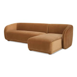 Faye Tan Faux Mohair Right Sectional