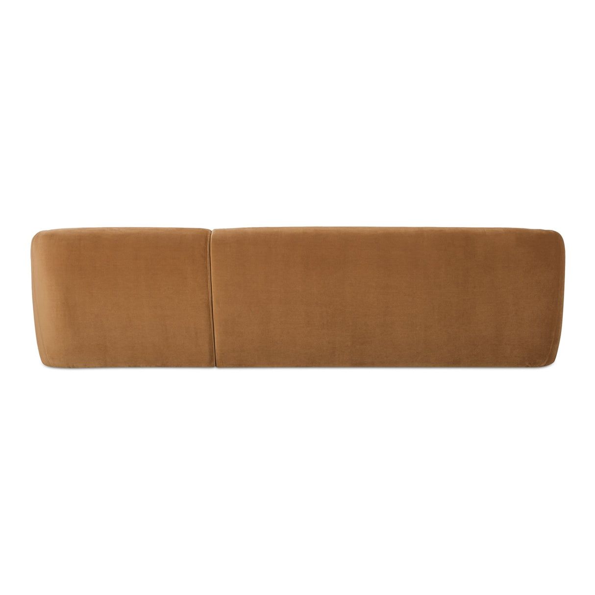 Faye Tan Faux Mohair Right Sectional by Moe's Home at Eve Furniture