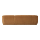 Faye Tan Faux Mohair Right Sectional by Moe's Home at Eve Furniture