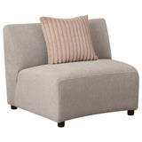 Fayette Greige Upholstered Armless Chair