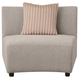 Fayette Greige Upholstered Armless Chair