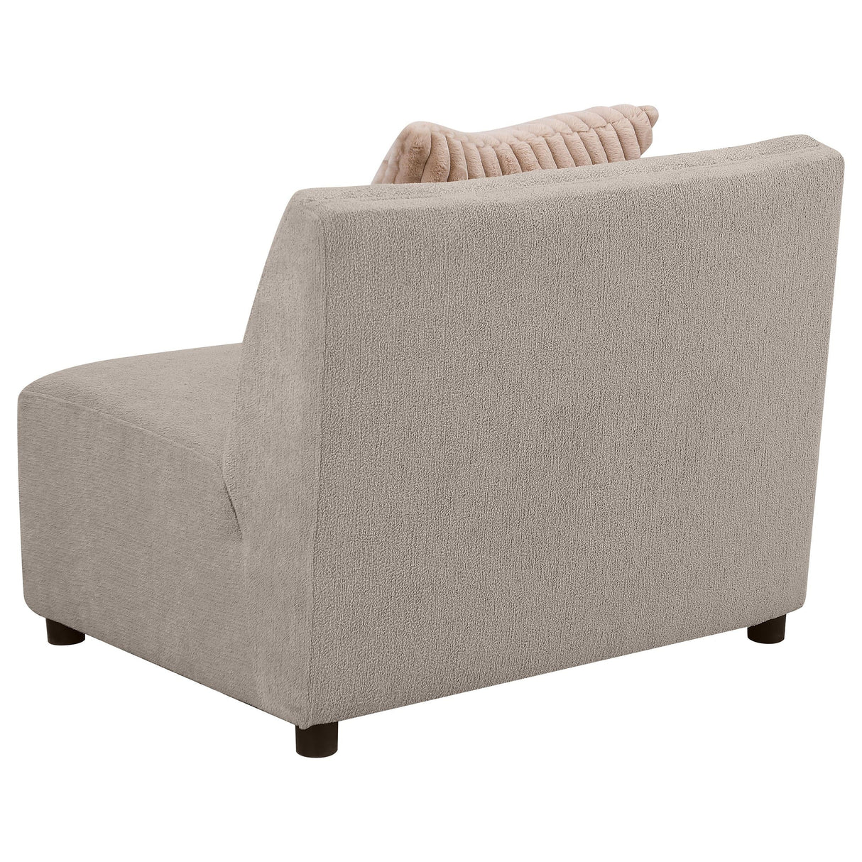 Fayette Greige Upholstered Armless Chair