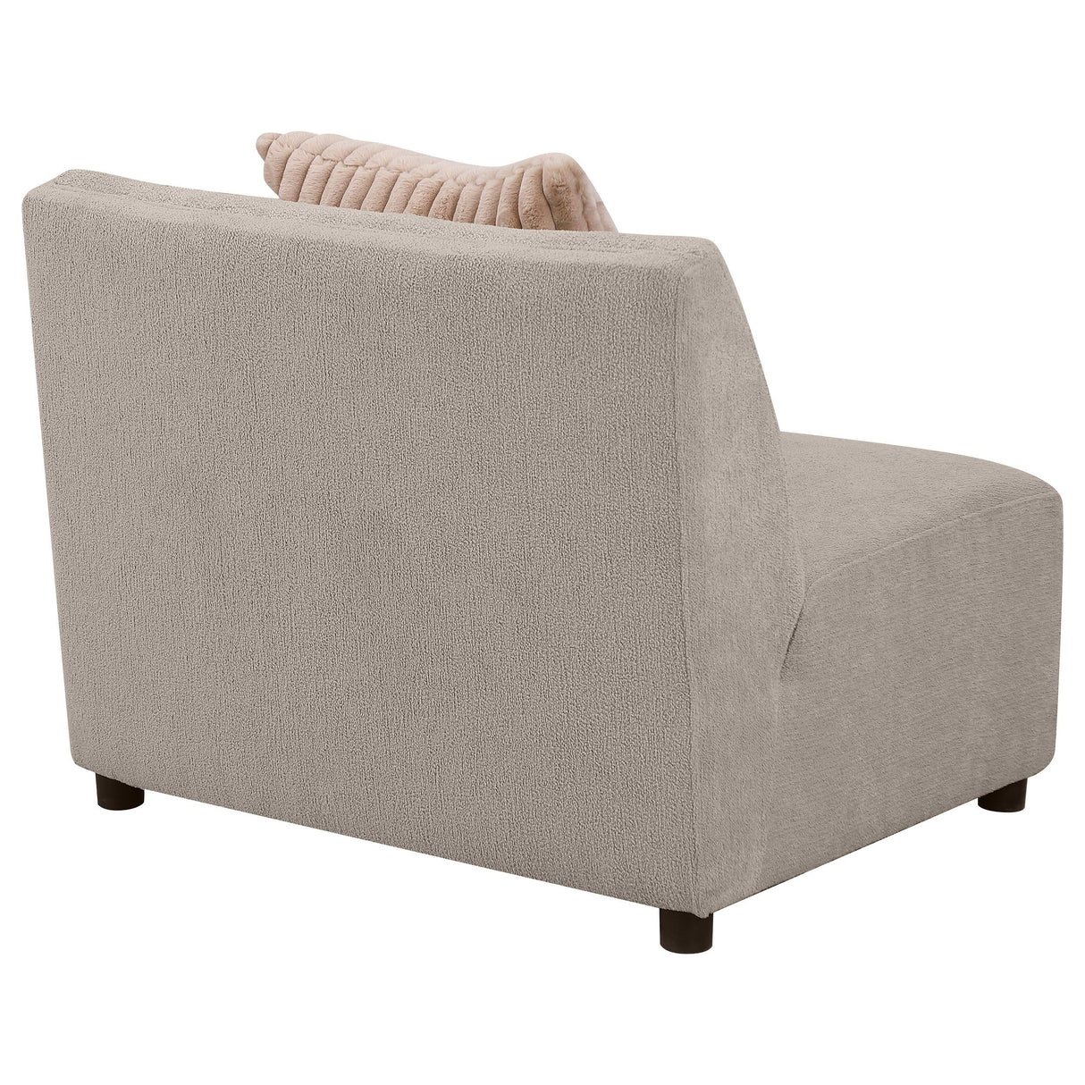 Fayette Greige Upholstered Armless Chair