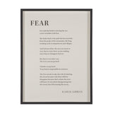 Fear by Mercana Studio a Hand Embellished Framed Art Print Matted under Glass by Mercana at Eve Furniture