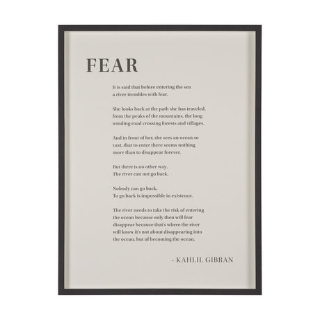 Fear by Mercana Studio a Hand Embellished Framed Art Print Matted under Glass by Mercana at Eve Furniture