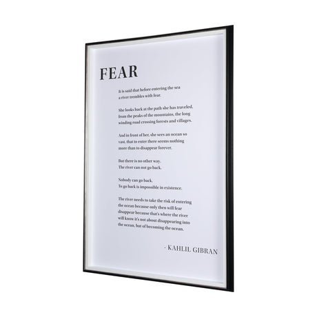 Fear by Mercana Studio a Hand Embellished Textured Framed Art Photograph Matted under Glass by Mercana at Eve Furniture