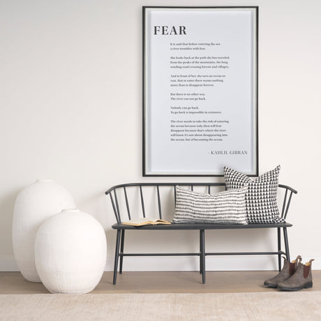 Fear by Mercana Studio a Hand Embellished Textured Framed Art Photograph Matted under Glass by Mercana at Eve Furniture