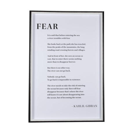 Fear by Mercana Studio a Hand Embellished Textured Framed Art Photograph Matted under Glass by Mercana at Eve Furniture