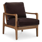 Fearne Dark Brown Accent Chair by MOES at Eve Furniture