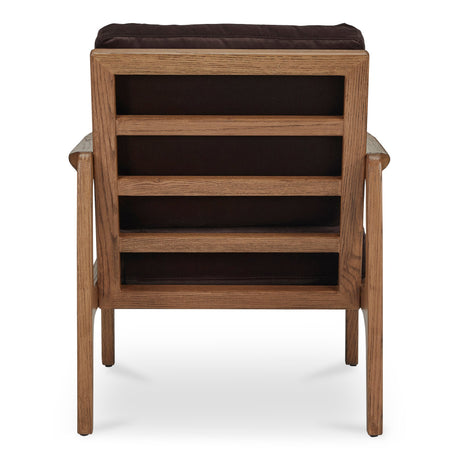 Fearne Dark Brown Accent Chair by MOES at Eve Furniture