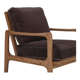 Fearne Dark Brown Accent Chair by MOES at Eve Furniture
