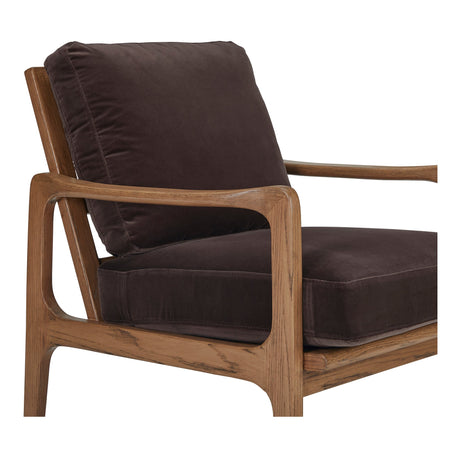 Fearne Dark Brown Accent Chair by MOES at Eve Furniture