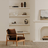 Fearne Dark Brown Accent Chair by MOES at Eve Furniture