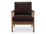 Fearne Dark Brown Accent Chair by MOES at Eve Furniture