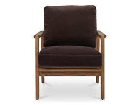 Fearne Dark Brown Accent Chair by MOES at Eve Furniture