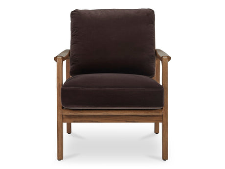 Fearne Dark Brown Accent Chair by MOES at Eve Furniture
