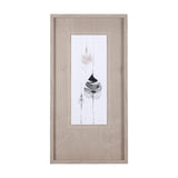 Feather Collection by Mercana Studio a Hand Embellished Textured Framed Art Print Matted under Glass by Mercana at Eve Furniture