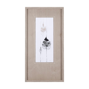 Feather Collection by Mercana Studio a Hand Embellished Textured Framed Art Print Matted under Glass by Mercana at Eve Furniture