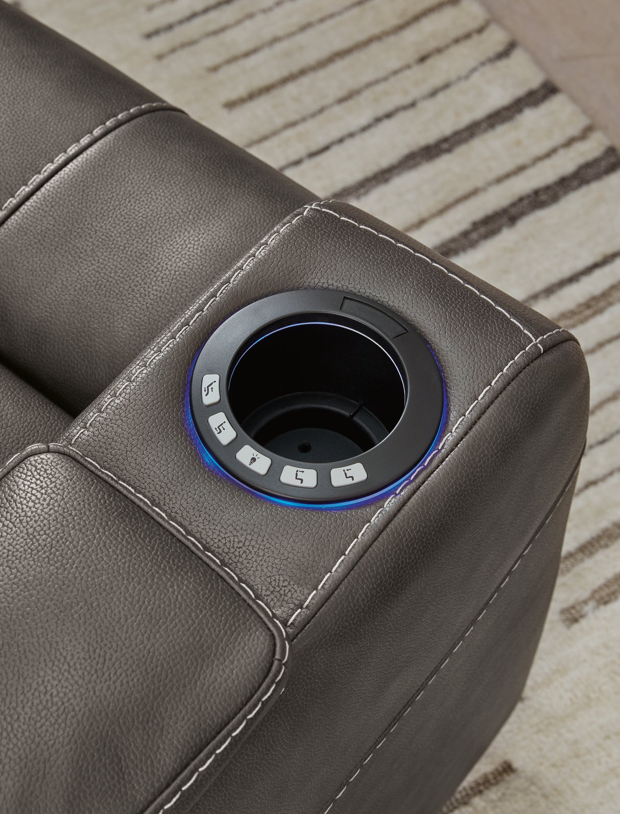 Feazada Shadow Power Recliner by ASHLEY FURNITURE at Eve Furniture