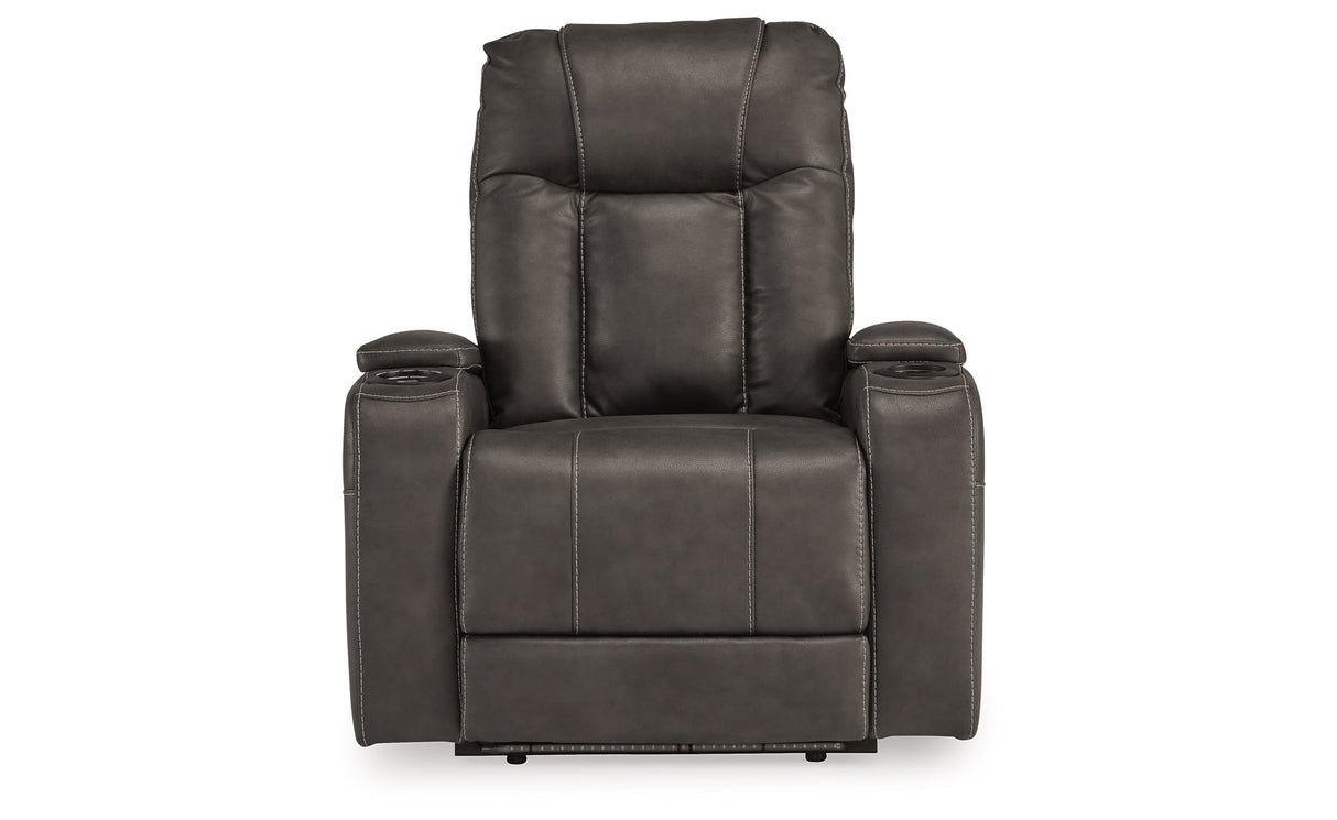 Feazada Shadow Power Recliner by ASHLEY FURNITURE at Eve Furniture