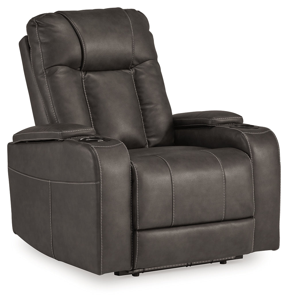 Feazada Shadow Power Recliner by ASHLEY FURNITURE at Eve Furniture