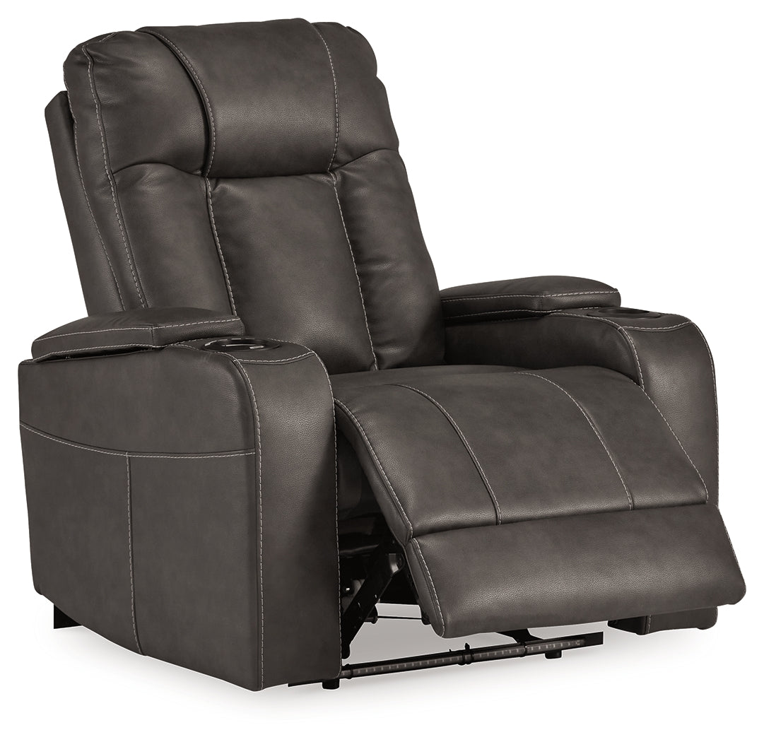 Feazada Shadow Power Recliner by ASHLEY FURNITURE at Eve Furniture