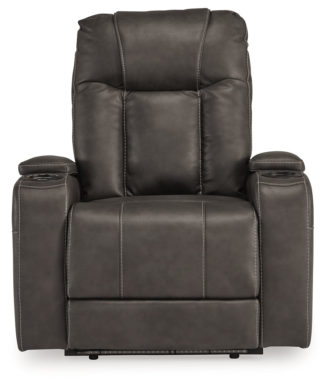 Feazada Shadow Power Recliner by ASHLEY FURNITURE at Eve Furniture