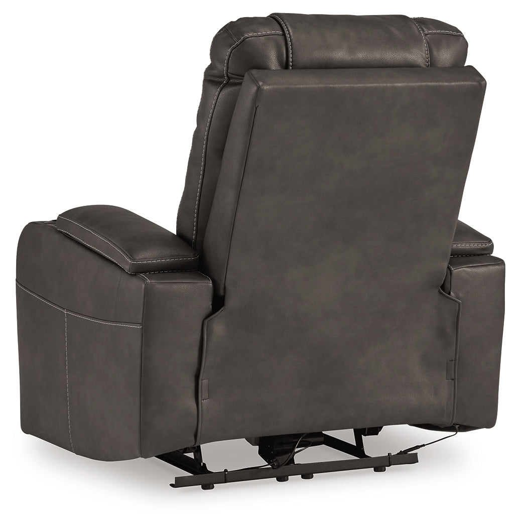 Feazada Shadow Power Recliner by ASHLEY FURNITURE at Eve Furniture