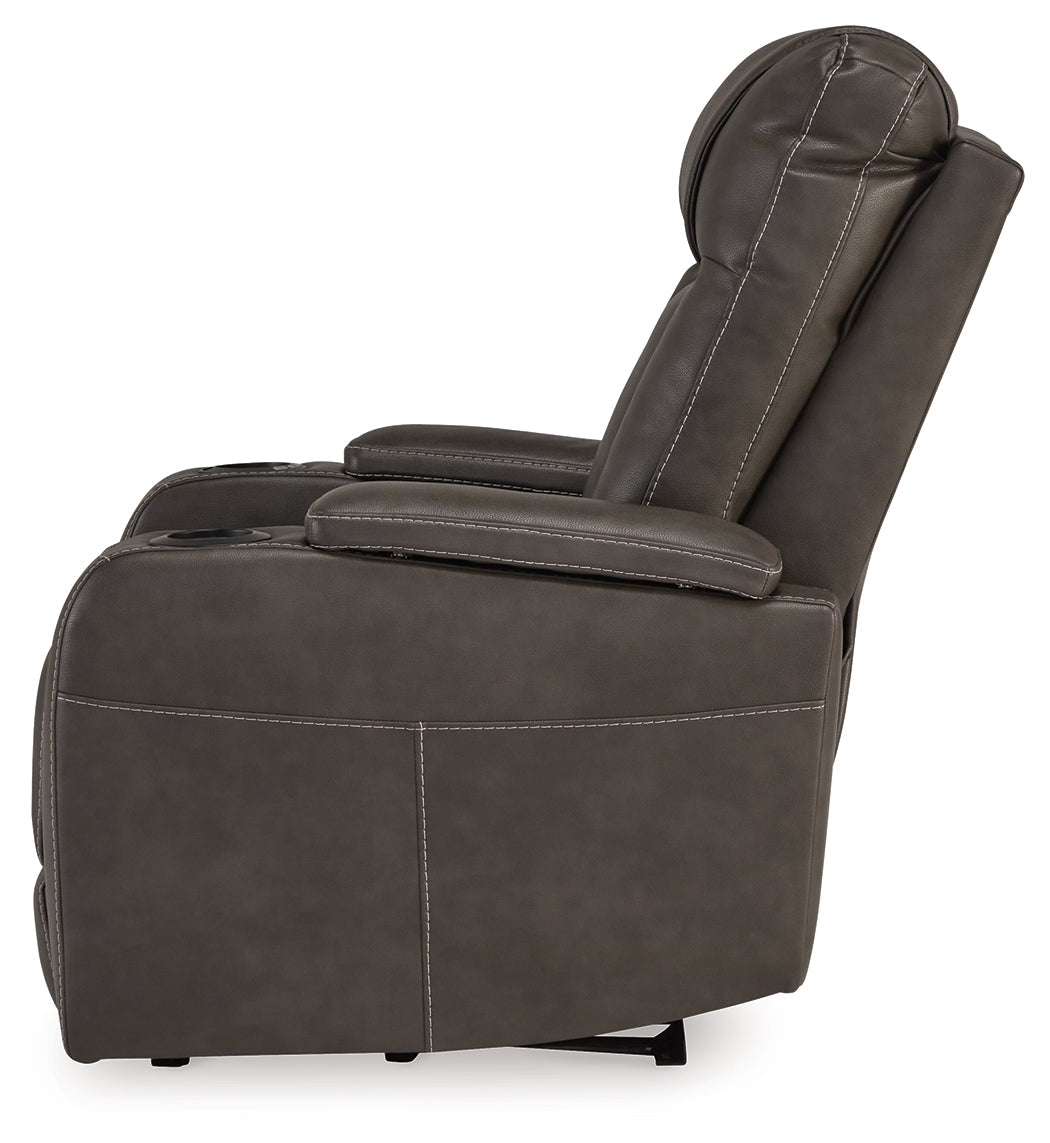Feazada Shadow Power Recliner by ASHLEY FURNITURE at Eve Furniture