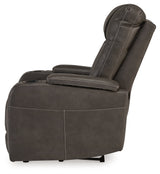 Feazada Shadow Power Recliner by ASHLEY FURNITURE at Eve Furniture