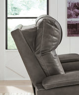 Feazada Shadow Power Recliner by ASHLEY FURNITURE at Eve Furniture