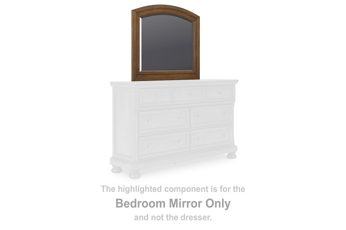 Feddinger Medium Brown Bedroom Mirror by Ashley at Eve Furniture