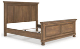 Feddinger Medium Brown California King Panel Bed by Ashley at Eve Furniture