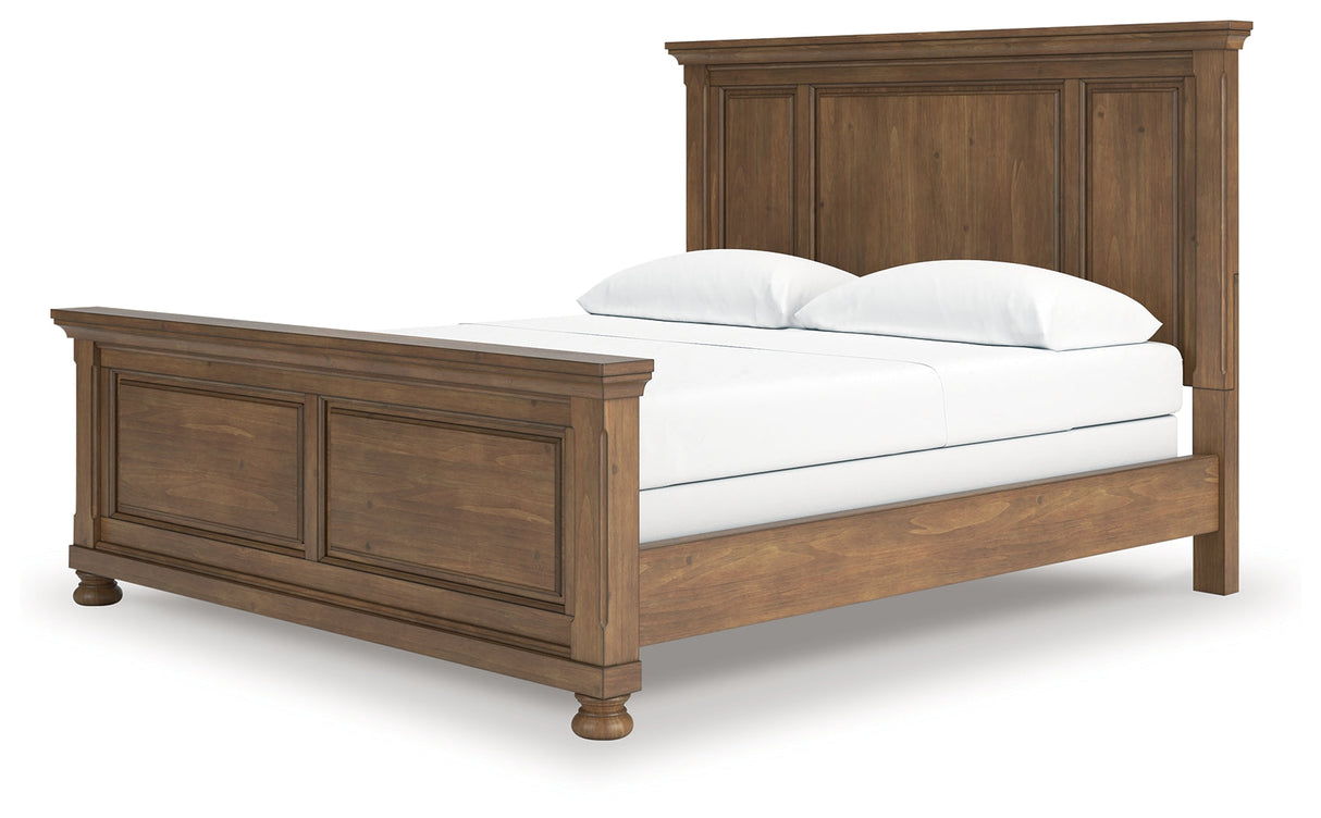 Feddinger Medium Brown California King Panel Bed by Ashley at Eve Furniture
