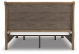 Feddinger Medium Brown California King Storage Sleigh Bed by Ashley at Eve Furniture
