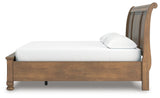 Feddinger Medium Brown California King Storage Sleigh Bed by Ashley at Eve Furniture